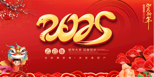2025春节展板