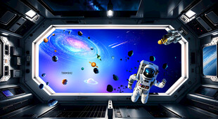 太空空间站科幻世界 