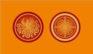 凤凰 孔雀 如意 中国传统纹样