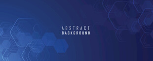 蓝色几何抽象矢量背景