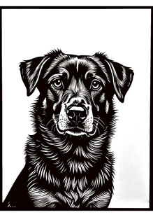 狗 版画