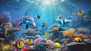 海洋生物海底世界