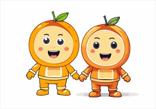 橘子橙子卡通人物