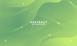 绿色曲线矢量背景