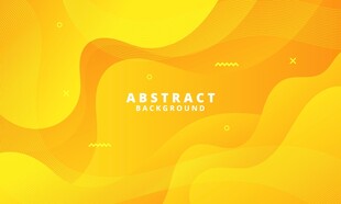 黄色几何抽象矢量背景