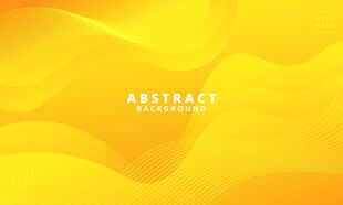 黄色曲线矢量背景