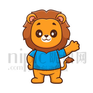可爱卡通狮子