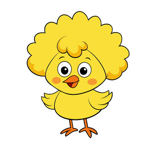 动物可爱黄色小鸡