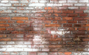 高清斑驳红砖背景墙