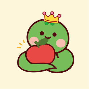 小青蛇苹果可爱