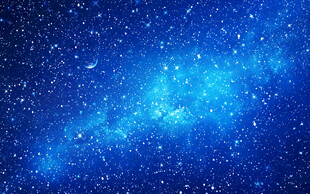 蓝色星空背景墙