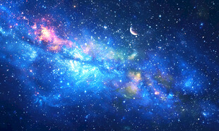 蓝色星空天花软膜