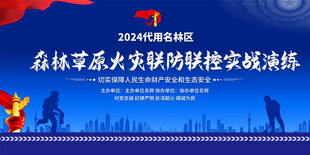 森林草原消防队伍演习