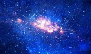 蓝色星空背景墙