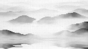 意境山水激光镂空点状图