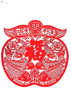 创意春节窗花矢量图