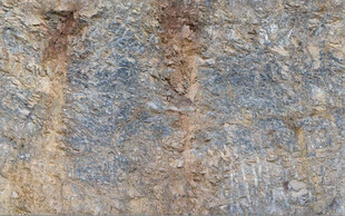 高清红褐色斑驳岩石纹理