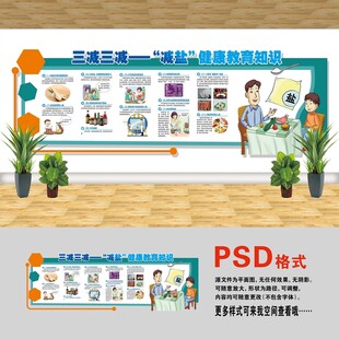 减盐文化墙