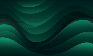 暗绿色波浪抽象矢量背景
