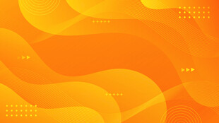 橙色波浪线矢量背景