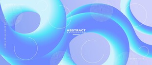 蓝色抽象三维立体矢量背景