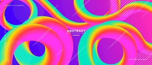 彩色三维立体抽象矢量背景