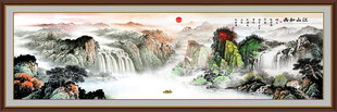 巨幅山水画国画
