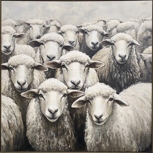 油画小羊素材-油画小羊图片-油画小羊设计模板-昵图网