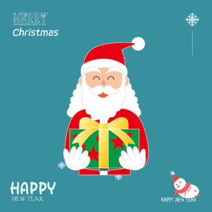 圣诞节圣诞漫画