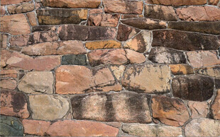 高清红褐色斑驳石墙背景墙