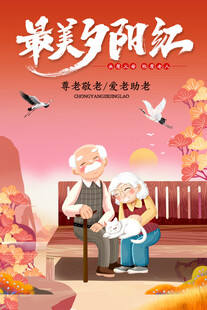 最美夕阳红幸福晚年相伴一生海报