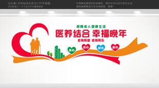 老年医养中心文化墙