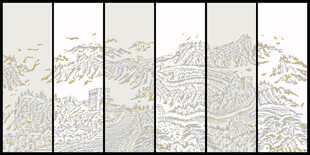 新中式装饰画长城