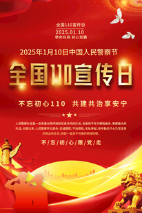 全国110宣传日海报
