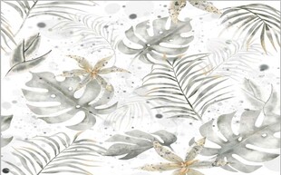 高清绿色植物大理石石纹