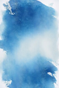 蓝色水墨地毯水彩底纹素材