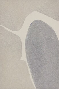 简约细线条色块地毯图案