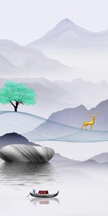 别墅 意境中式玄关 TIF分层