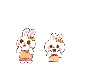 可爱卡通兔子