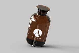 茶色玻璃瓶样机