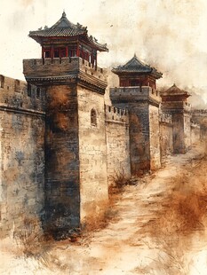 古城水彩画 水彩古城素材-水彩古城图片-水彩古城设计模板-昵图网