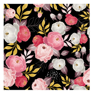 玫瑰无缝花卉背景