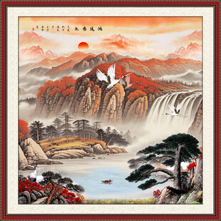 国画山水风水画