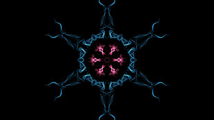 多色抽象炫酷花纹