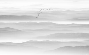 水墨山
