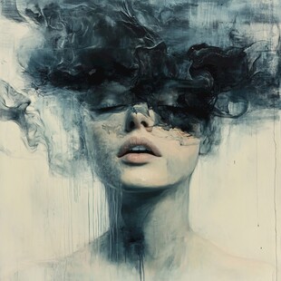 油彩画 人物 抽象的 抽象油彩画 抽象油彩画 抽象油彩画 ZX.纯手绘侘寂风高级