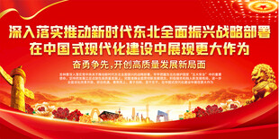 东北振兴标语展板