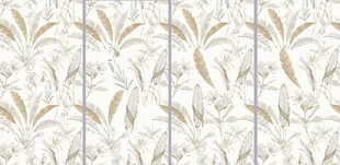 芭蕉叶热带雨林瓷砖花片