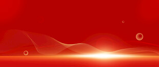 聚焦红色舞台闪亮金色动感曲线