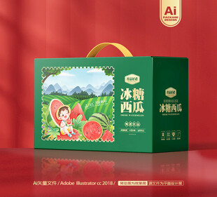 西瓜包装 麒麟瓜礼盒